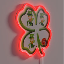 Charger l&#39;image dans la galerie, Celebrate St. Patrick&#39;s Day with vibrant green and gold glow.