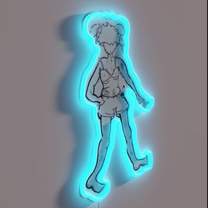 Sassy attitude and nonchalant vibes with vibrant RGB neon lighting