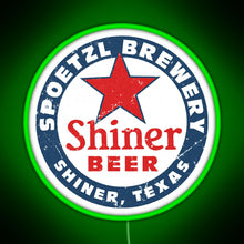 Charger l&#39;image dans la galerie, Shiner Beer RGB neon sign green