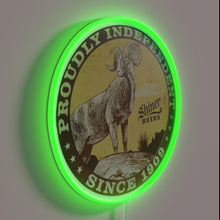 Charger l&#39;image dans la galerie, Vibrant RGB LED neon sign featuring Texas-themed beer logo design.