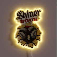 Charger l&#39;image dans la galerie, Shiners Bock Beer Official Texas Brew Logo Illuminated Neon Sign