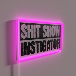 Add some rebellious flair with this cheeky neon sign