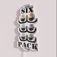 Charger l&#39;image dans la galerie, Eye-catching six pack beer themed RGB color changing neon sign