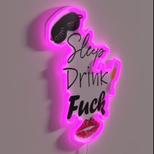 Charger l&#39;image dans la galerie, Whimsical neon wall decor featuring bold Rebecca Welton&#39;s humor.