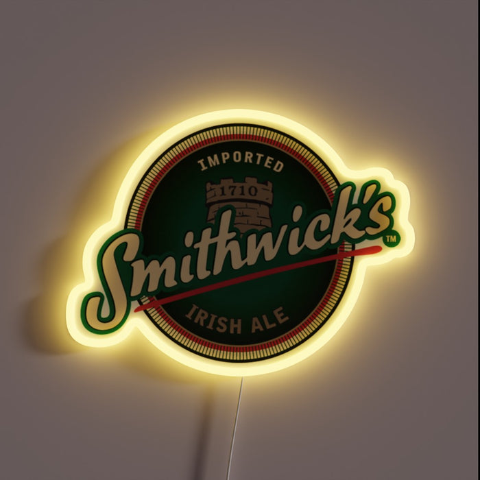 Smithwick's Irish Ale neon beer sign.

