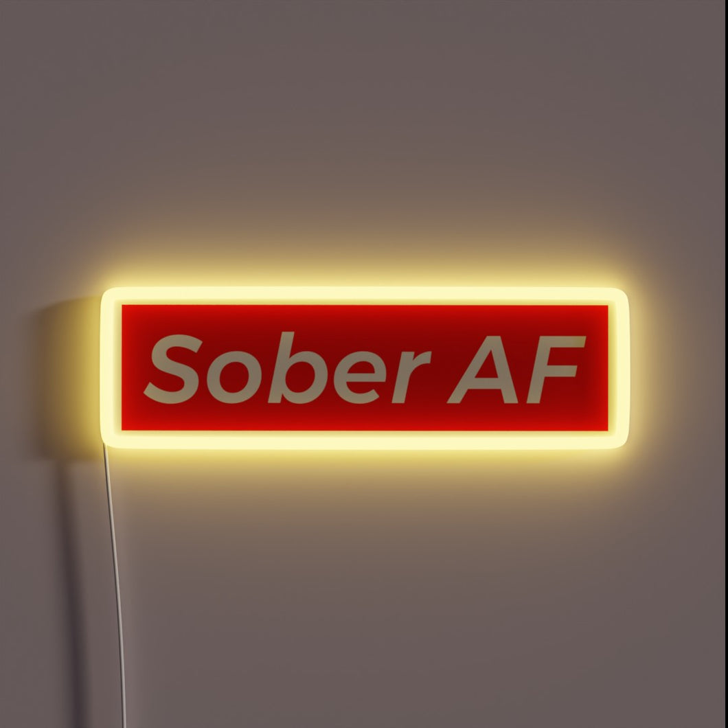 Add a bold, colorful touch to your sober space.