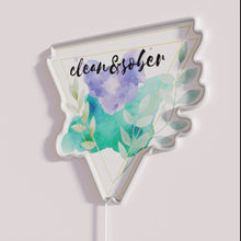 Charger l&#39;image dans la galerie, Vibrant Sober Living Neon Sign with Clean Minimalist Modern Design