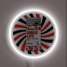 Charger l&#39;image dans la galerie, Recovery Support and Motivation with Vibrant Sober Life Colorful Sign