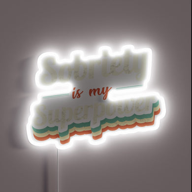Recovery Motivation Empowerment Symbol Neon Sign for Sobriety Awareness