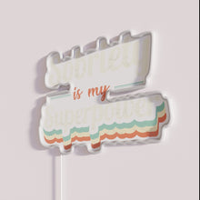 Charger l&#39;image dans la galerie, Sobriety is my superpower inspirational neon wall decor for recovery