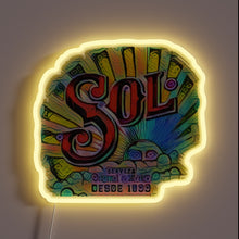 Charger l&#39;image dans la galerie, Eye-catching Sol Cerveza Beer Brand Neon Sign with RGB Lighting
