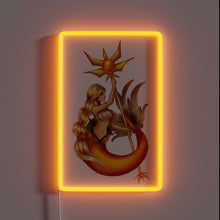 Charger l&#39;image dans la galerie, Elegant Solar-Powered RGB Neon Sign with Siren Sound Effect Lighting