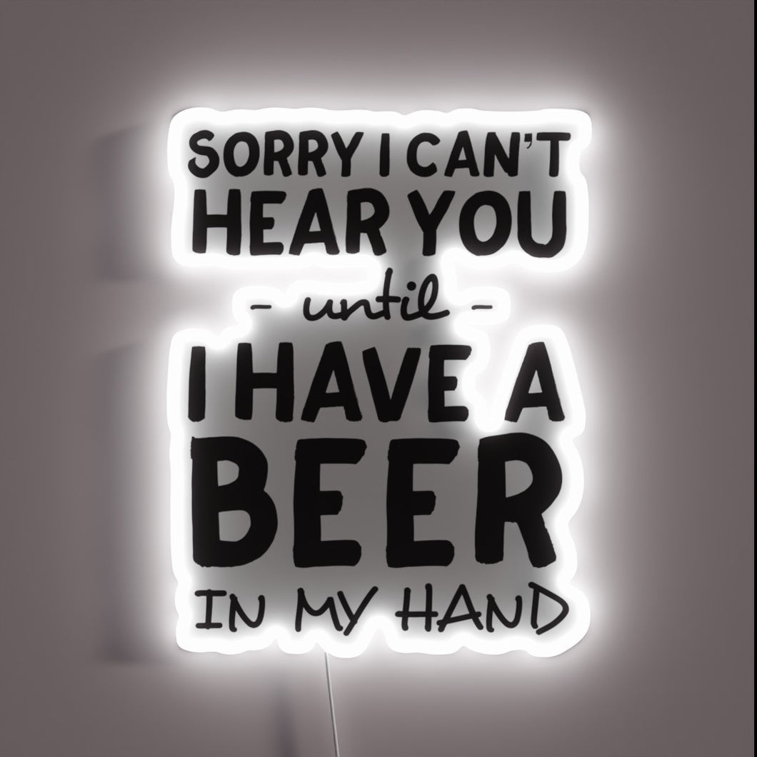 Apology sign that changes from 'Sorry' to 'Hear Me' suddenly.