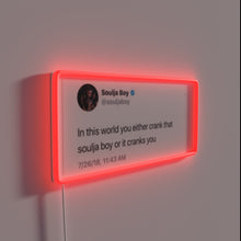 Charger l&#39;image dans la galerie, Neon lit RGB soul music inspired wall decoration sign.