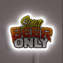 Charger l&#39;image dans la galerie, Neon beer sign with sour beer graphic and bold design