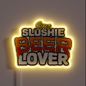 Sour Beer Enthusiast's Vibrant Neon Sign for Home Bars