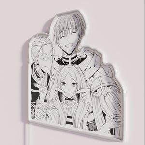 RGB neon light display for fans of Sousou no Frieren anime