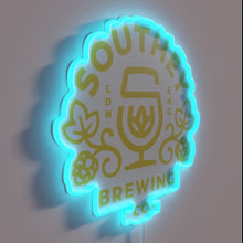 Charger l&#39;image dans la galerie, Southey Brewing Brand Logo Illuminated Sign in Vibrant RGB Neon Lights