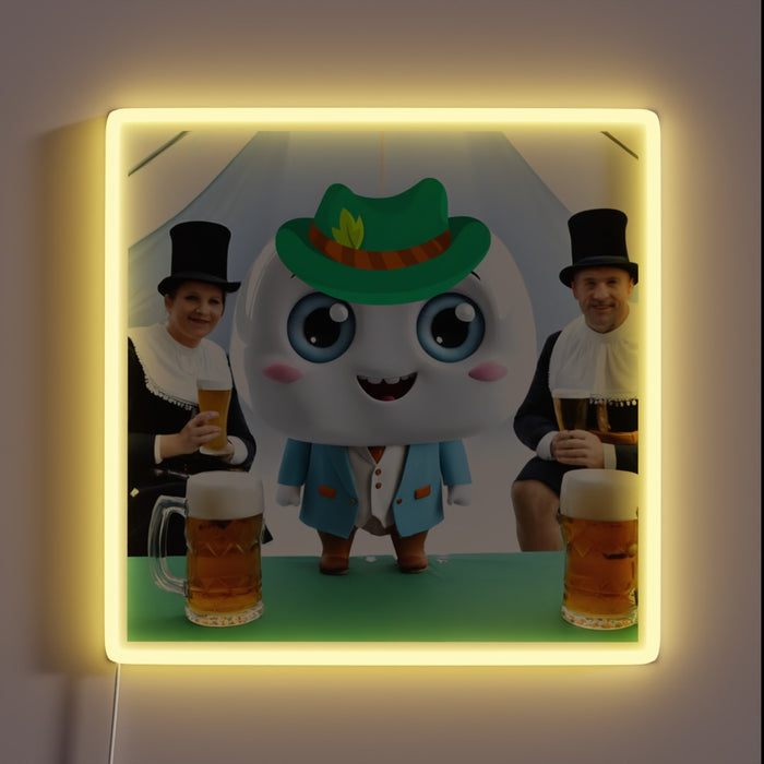 Eye-catching RGB Neon Sign for Sparking Joy at Beer Festivals.
