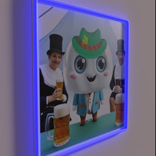 Charger l&#39;image dans la galerie, Vibrant Munich Beer Fair Sign with Sparking Happy Tooth Icon