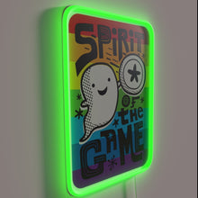 Charger l&#39;image dans la galerie, Inspiring competitive spirit with vibrant rainbow lighted wall decor accent.
