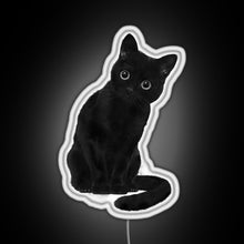 Charger l&#39;image dans la galerie, Spooky Cute Cat RGB neon sign white 