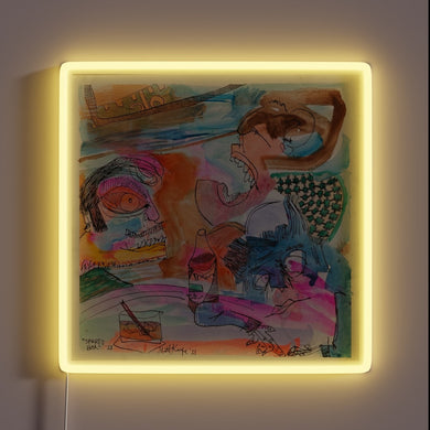 Brighten your sports room with vibrant RGB lighting neon sign