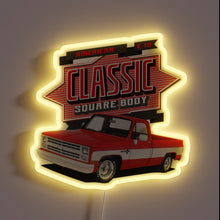 Charger l&#39;image dans la galerie, Add a touch of retro flair with this square sign.