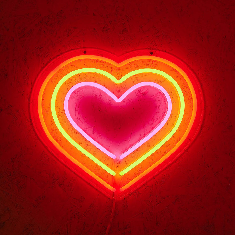 Heart Lgbt neon sign