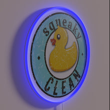 Charger l&#39;image dans la galerie, Glowing, colorful reminder to keep spaces clean and tidy always.