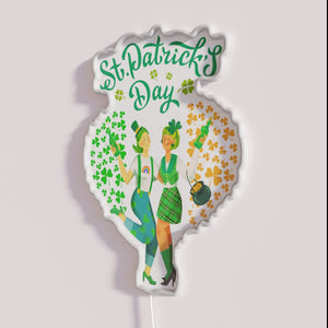 St. Patrick's Day Rainbow LGBTQ+ Love and Celebration Neon Sign