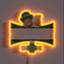 Charger l&#39;image dans la galerie, Michigan St. Patrick&#39;s Day Neon Sign with Fun Green Glow