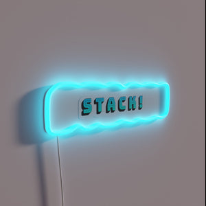 Add vibrant colorful ambiance with this modern rgb neon light.