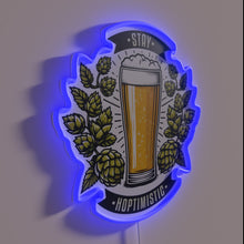 Charger l&#39;image dans la galerie, Stay Hoptimistic with Vibrant RGB Neon Signs of Hope and Joy