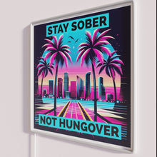 Charger l&#39;image dans la galerie, Stay Sober Not Hungover LED Neon Wall Sign Bar Decor