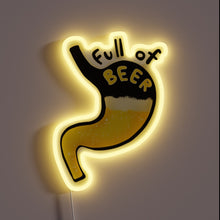 Charger l&#39;image dans la galerie, Brew-filled belly and good times illuminated by vibrant neon lights