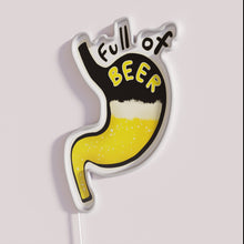 Charger l&#39;image dans la galerie, Colorful bar decor neon signs with beer belly humor theme