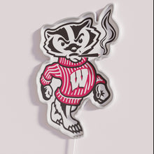 Charger l&#39;image dans la galerie, Vibrant Wisconsin themed stoned bucky badger rgb neon light decoration