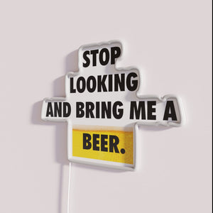 Vibrant RGB Neon Sign Home Decor Bar Humor Beer Lover Gift