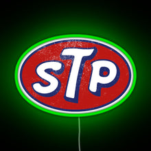 Charger l&#39;image dans la galerie, STP March Logo Vintage RGB neon sign green