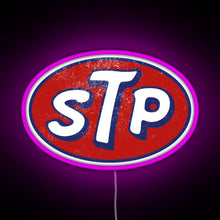 Charger l&#39;image dans la galerie, STP March Logo Vintage RGB neon sign  pink