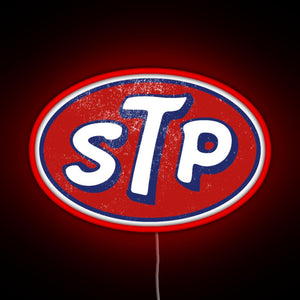 STP March Logo Vintage RGB neon sign red