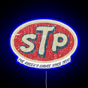 STP Racer s Choice 1954 RGB neon sign blue