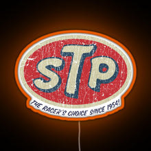 Charger l&#39;image dans la galerie, STP Racer s Choice 1954 RGB neon sign orange