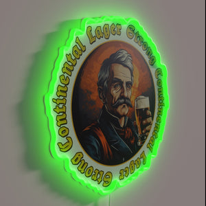 Eye-catching RGB Neon Sign for Strong Continental Lager Beer Enthusiasts