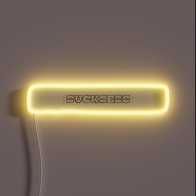 Add a pop of color with this neon success sign.
