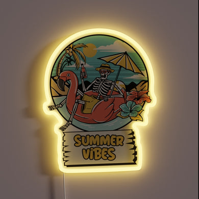 Brighten your space with this colorful summer chillout neon sign