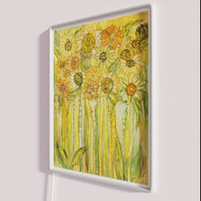 Charger l&#39;image dans la galerie, Vibrant Neon Sunflower Garden Decoration with RGB LED Lighting Effect
