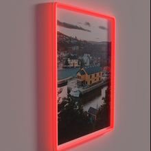 Charger l&#39;image dans la galerie, Vibrant Quidi Vidi Sunset Glows Over Yellow Building Newfoundland Sign