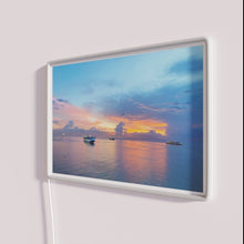 Charger l&#39;image dans la galerie, Vibrant sunset cruise ships neon sign for nautical themed decor